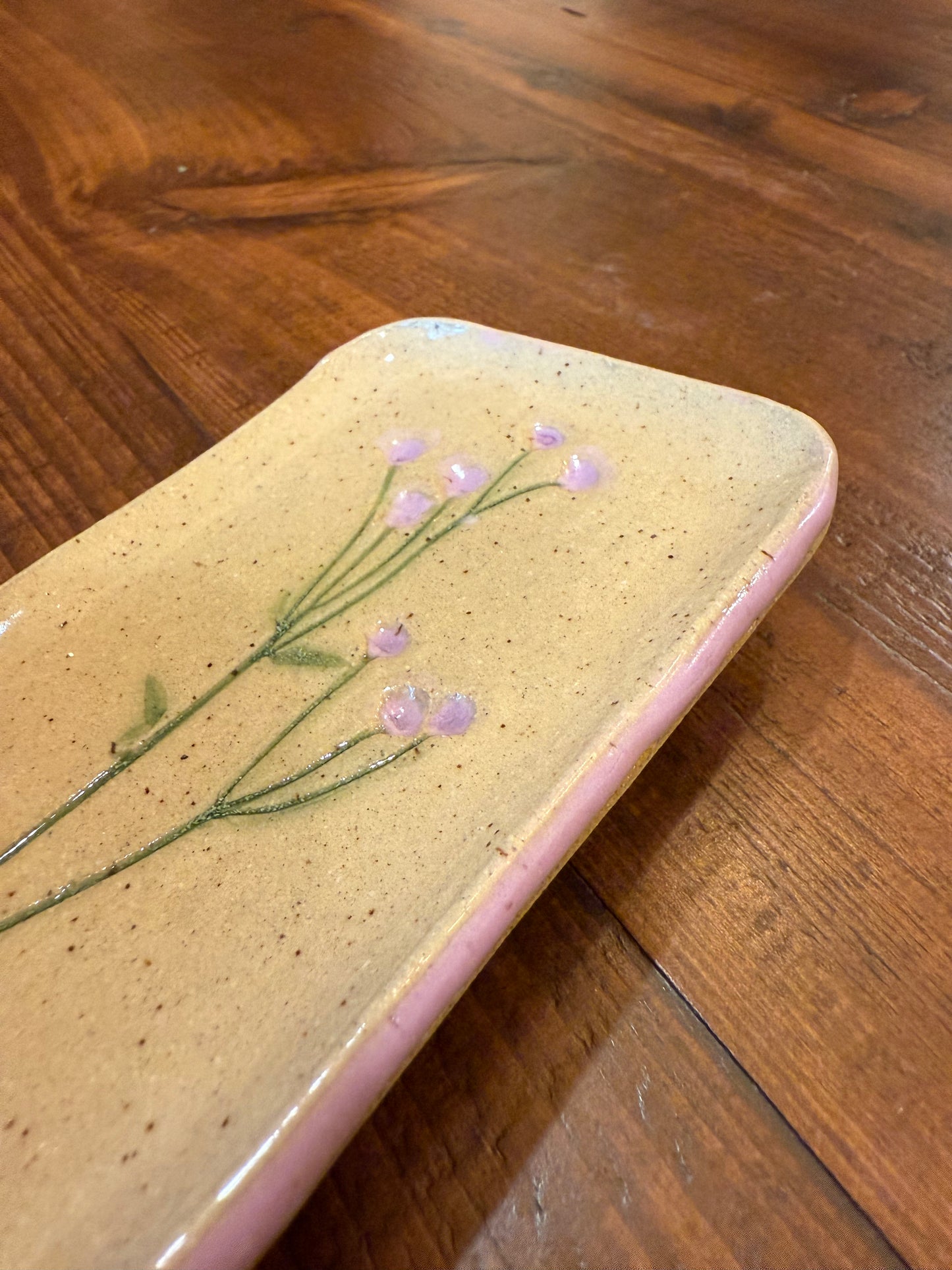 Wildflower Soap Dish- Light Purple