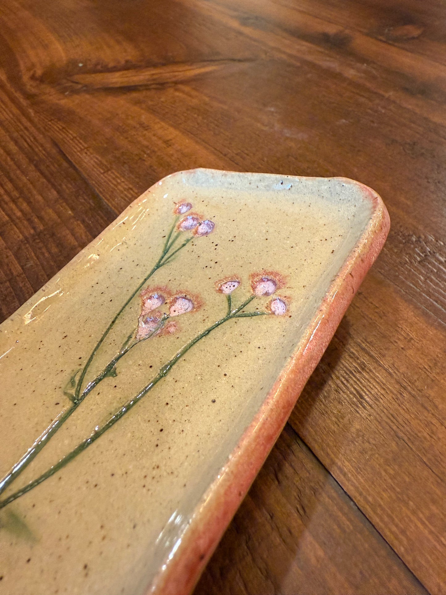 Wildflower Soap Dish- Pink