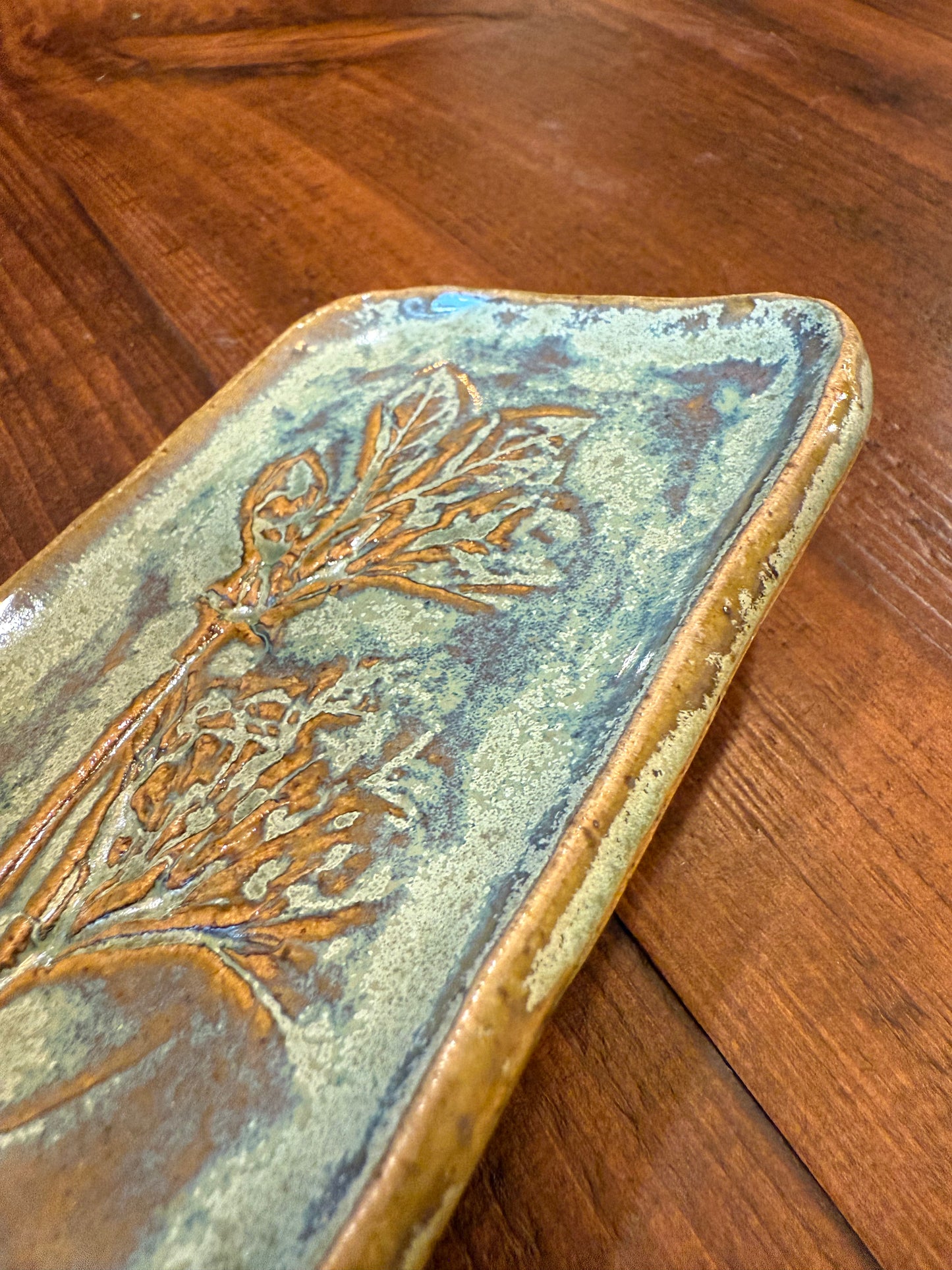 Leafy Plant Soap Dish- Green