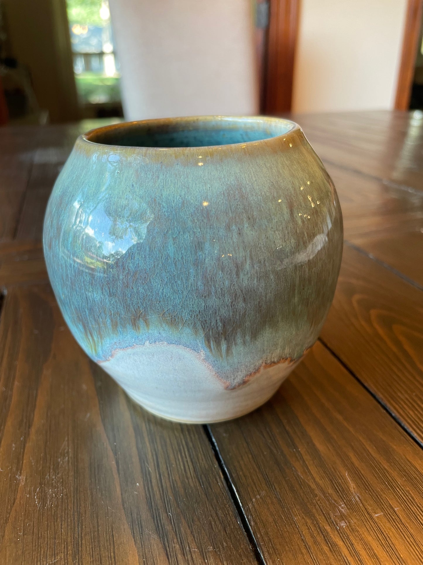 Small Sea Blue Vase