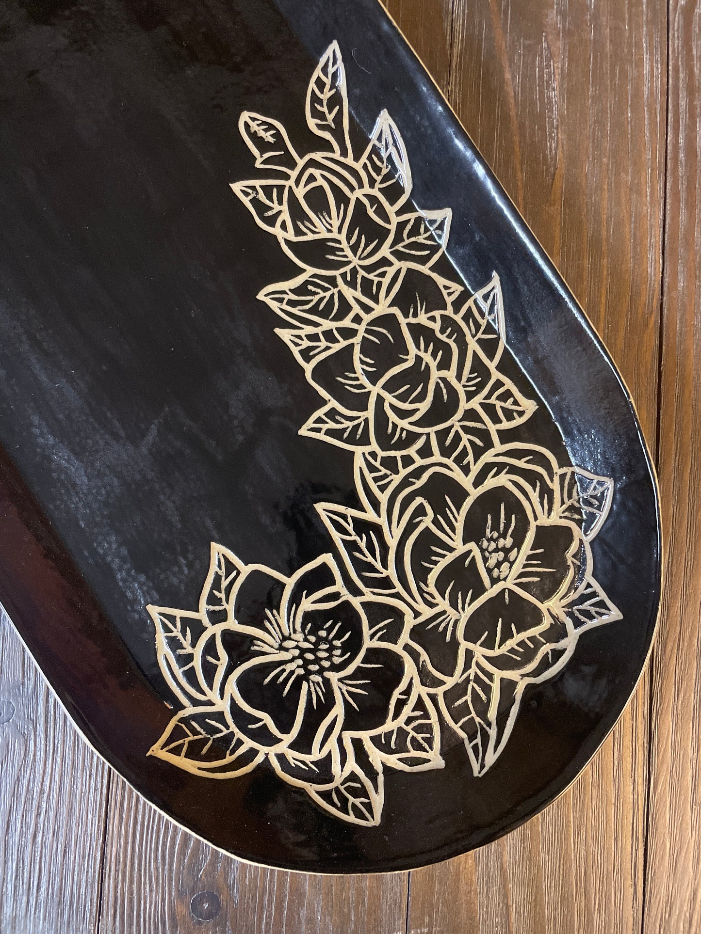 Magnolia Sgraffito Trays