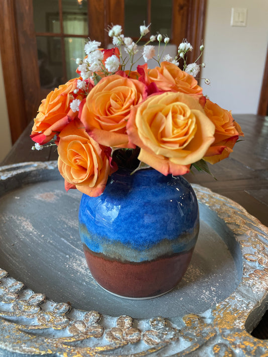 Small Blue Vase