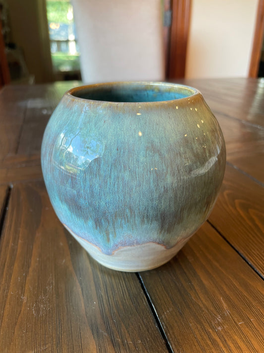 Small Sea Blue Vase