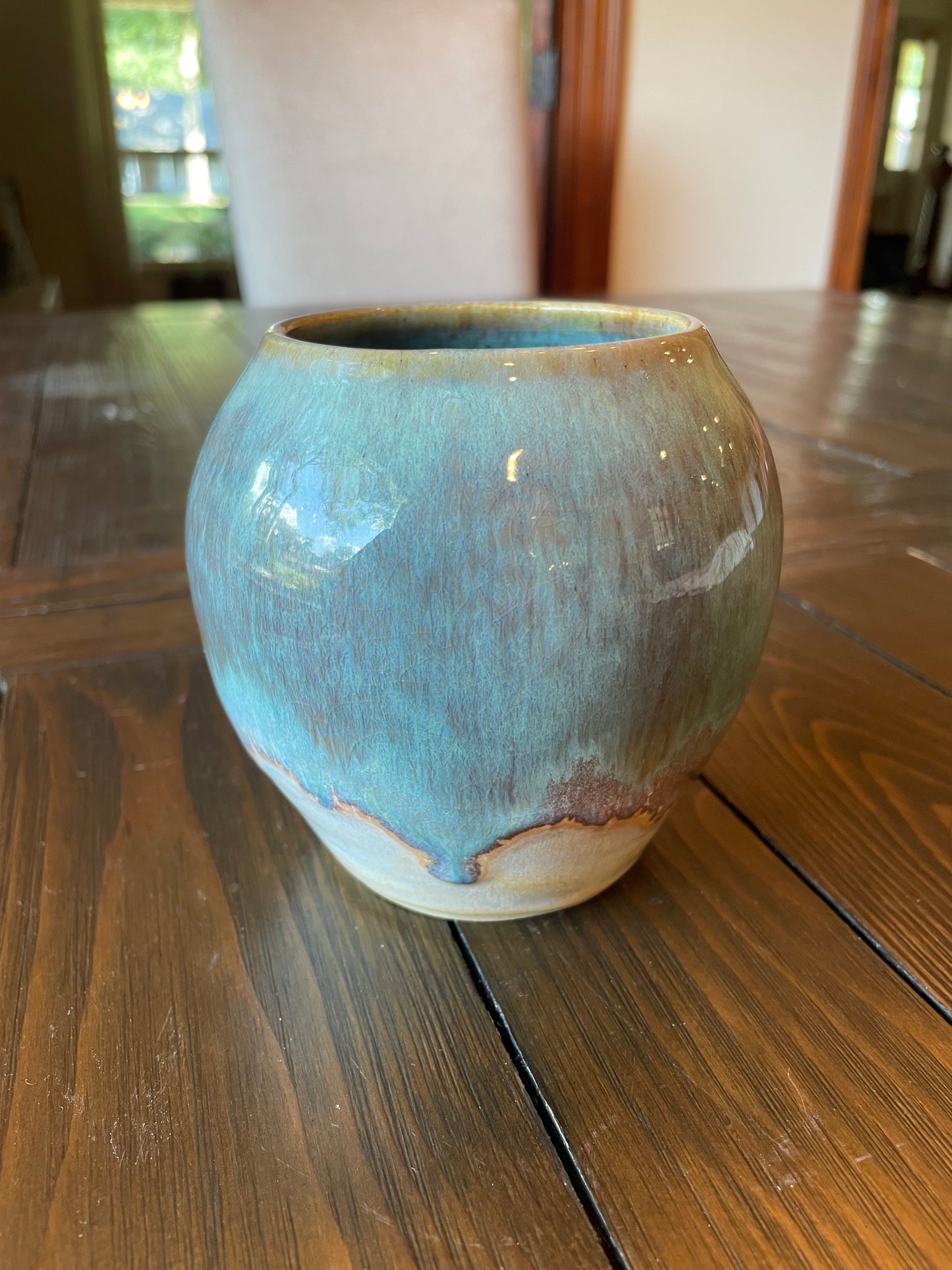 Small Sea Blue Vase