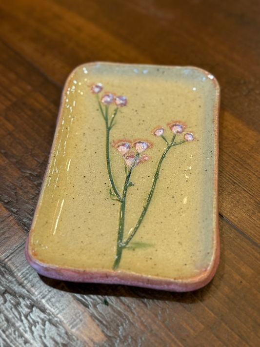 Wildflower Soap Dish- Pink
