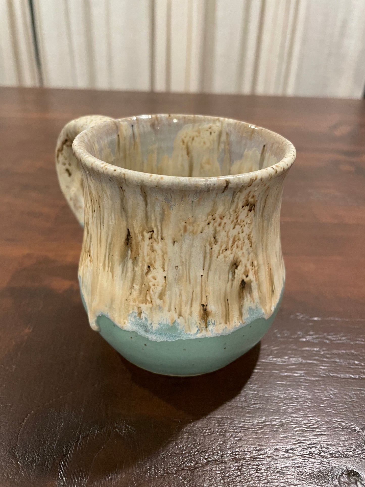 Aqua Winter Wood Mug