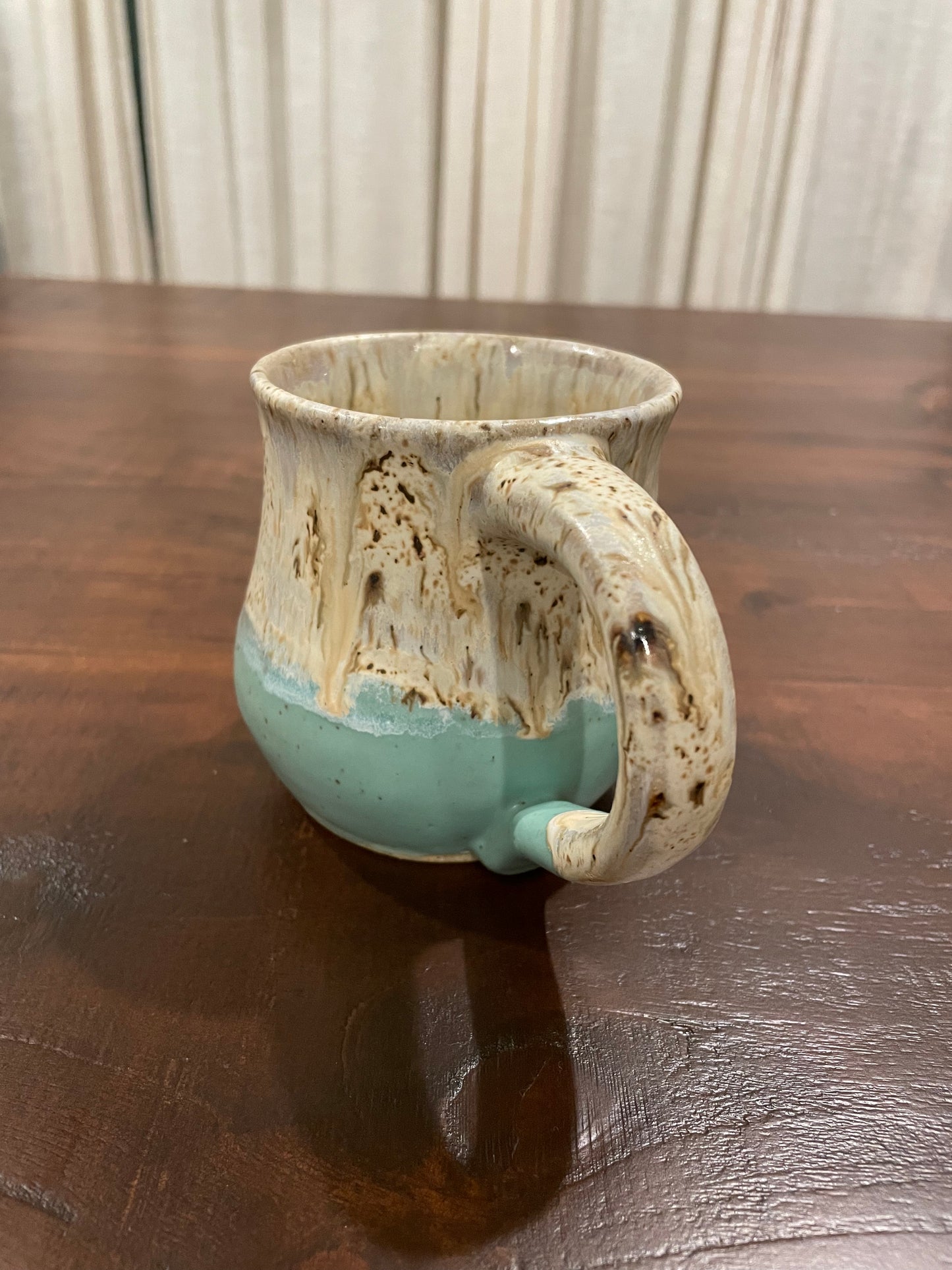 Aqua Winter Wood Mug