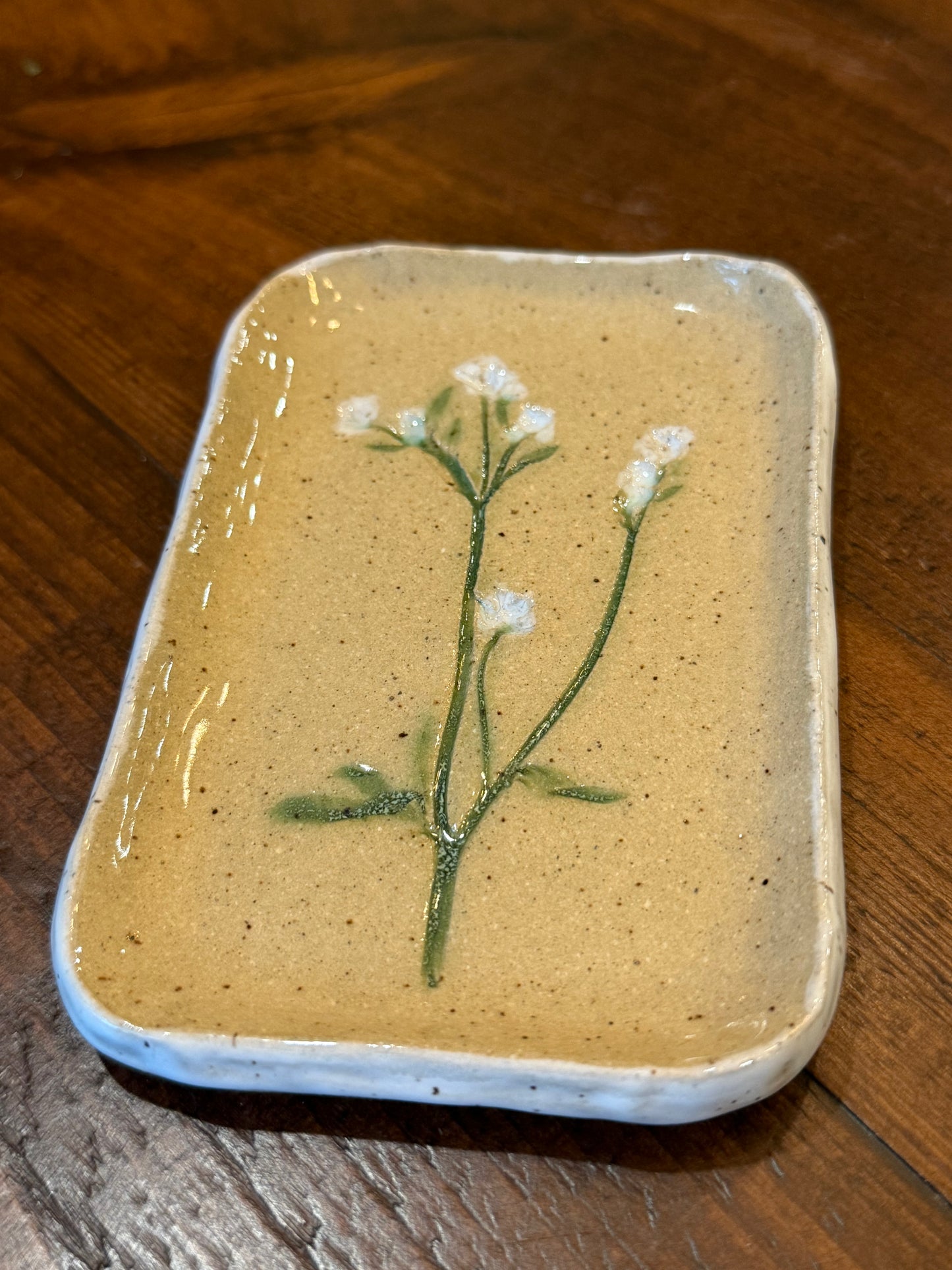 Wildflower Soap Dish- White