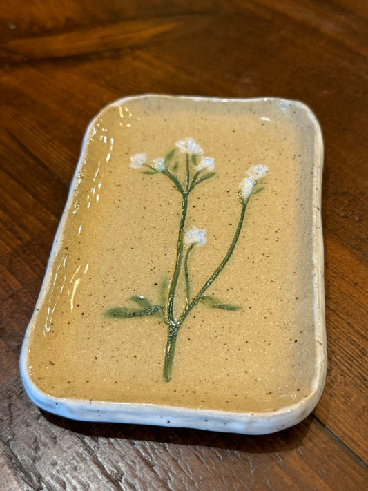 Wildflower Soap Dish- White
