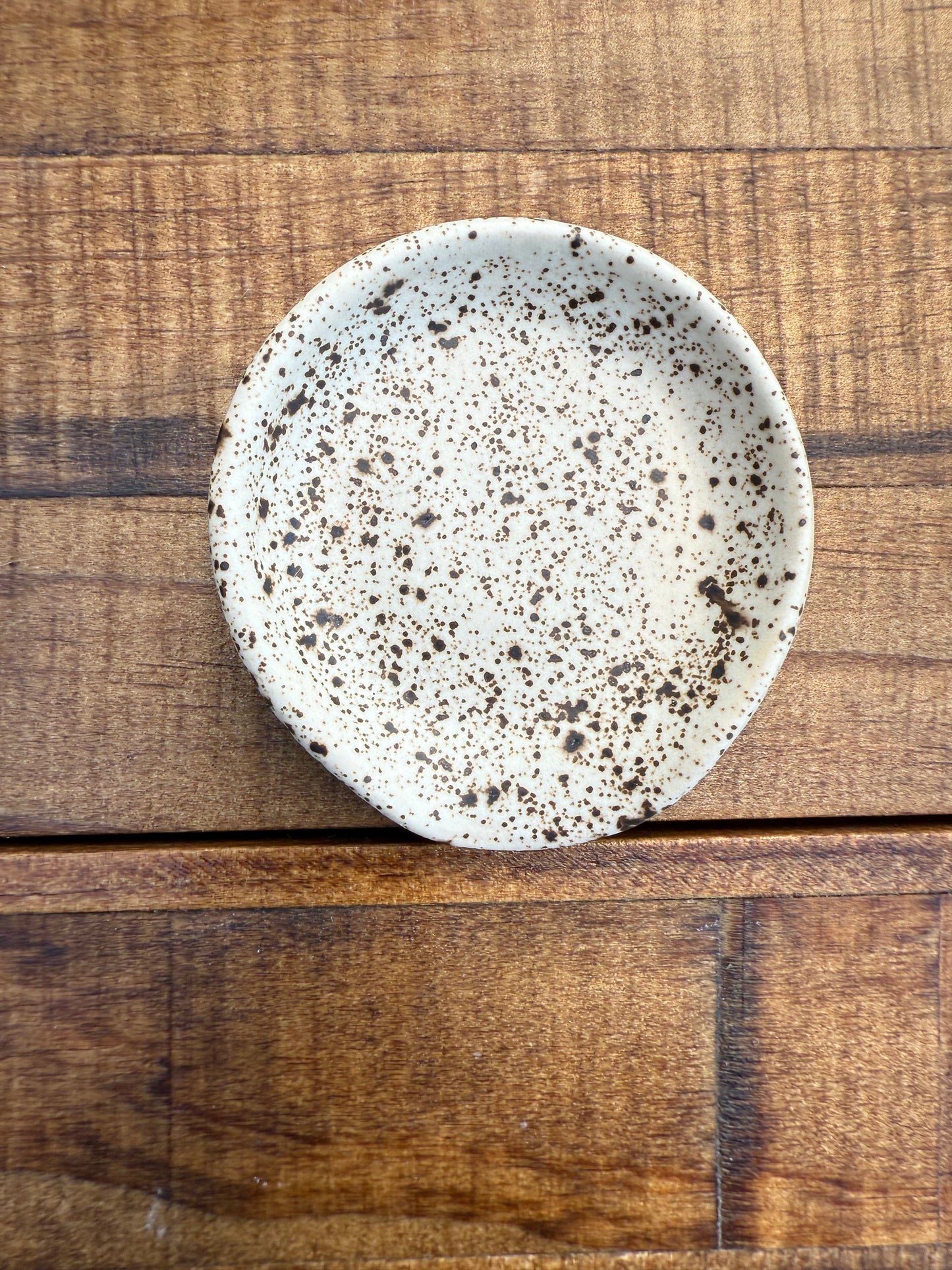 Mini Spoon set - brown speckled